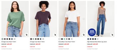 Old Navy Canada: 40% off Everything + Clearance up to 85% off