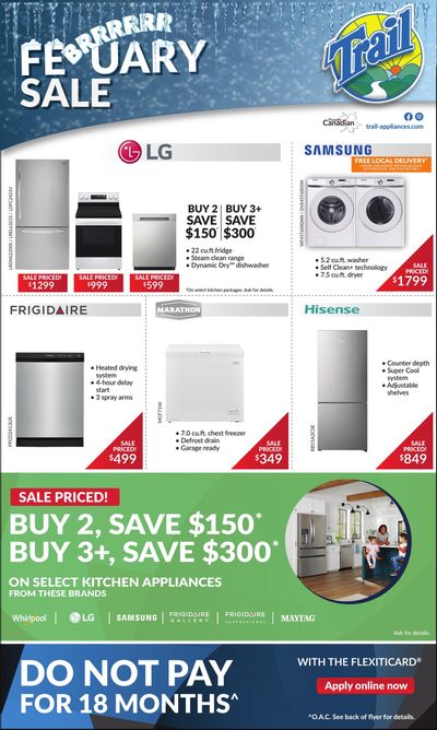 Trail Appliances (AB & SK) Flyer January 29 to February 4