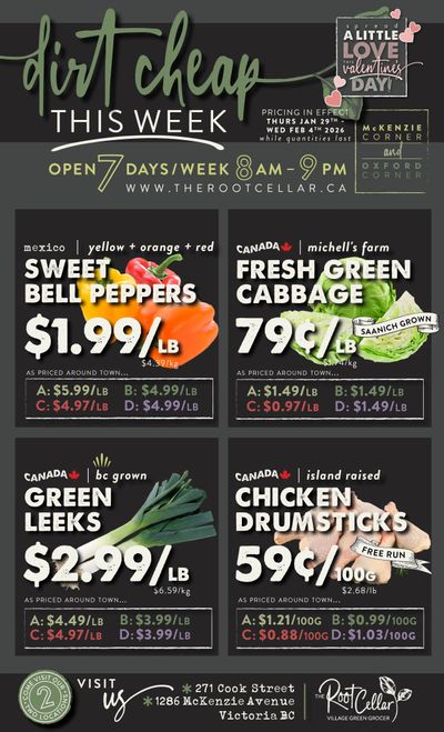 The Root Cellar Flyer January 29 to February 4