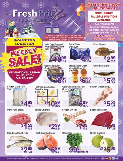 FreshPro Foodmart (Brampton) Flyer January 30 to February 5