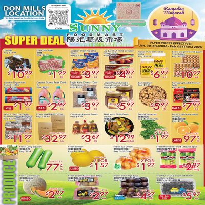 Sunny Foodmart (Don Mills) Flyer January 30 to February 5