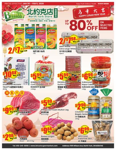 Btrust Supermarket (North York) Flyer January 30 to February 5