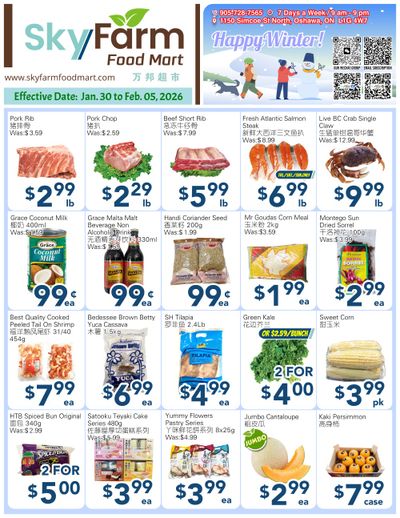 SkyFarm Food Mart Flyer January 30 to February 5