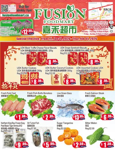 Fusion Supermarket (Unionville) Flyer January 30 to February 5
