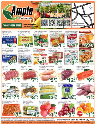 Ample Food Market (North York) Flyer January 30 to February 5