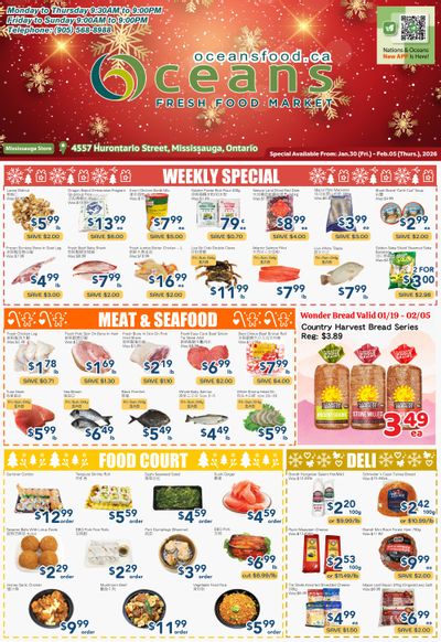 Oceans Fresh Food Market (Mississauga) Flyer January 30 to February 5
