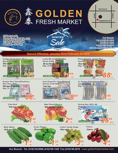 Golden Fresh Market Flyer January 30 to February 5