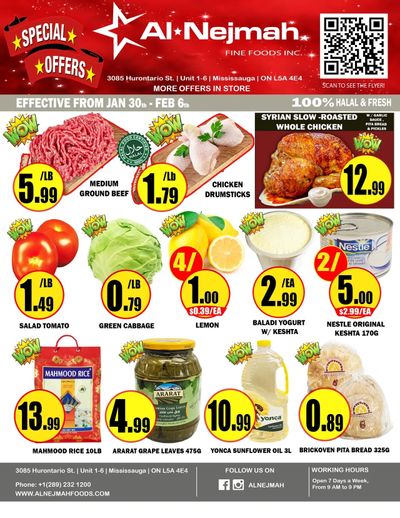 Alnejmah Fine Foods Inc. Flyer January 30 to February 5