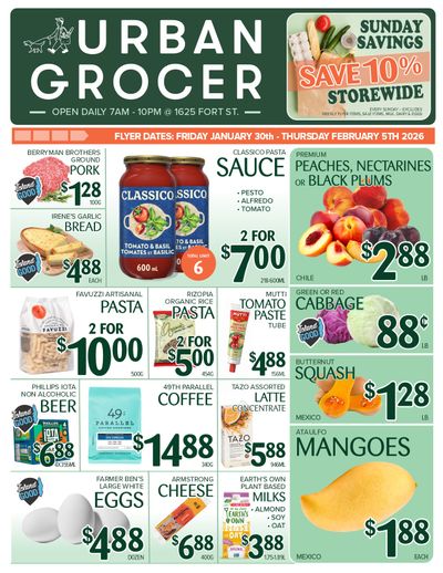Urban Grocer Flyer January 30 to February 5
