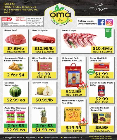 Oma Fresh Foods Flyer January 30 to February 5