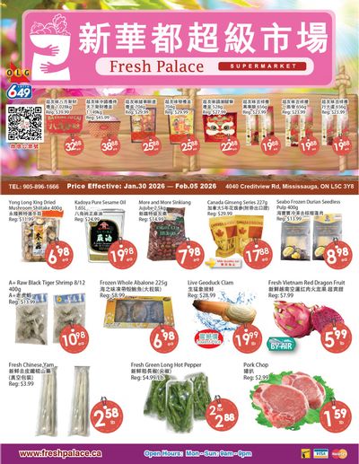 Fresh Palace Supermarket Flyer January 30 to February 5