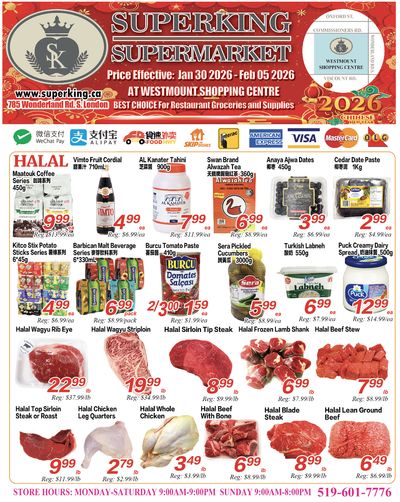 Superking Supermarket (London) Flyer January 30 to February 5