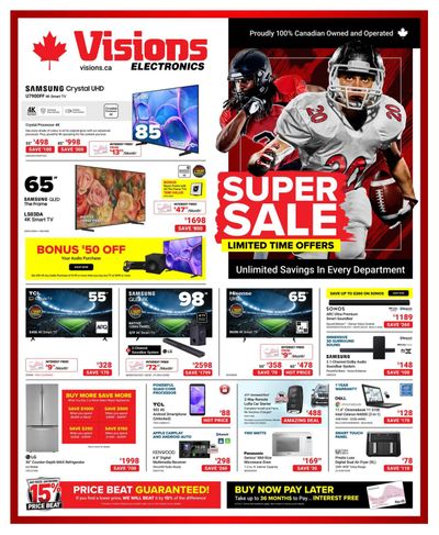 Visions Electronics Flyer January 30 to February 5