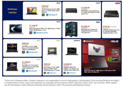 Canada Computers Flyer January 30 to February 5
