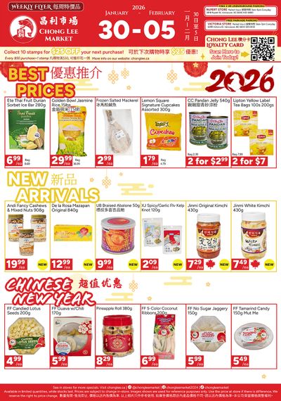 Chong Lee Market Flyer January 30 to February 5