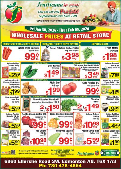 Fruiticana (Edmonton) Flyer January 30 to February 5