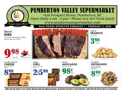 Pemberton Valley Supermarket Flyer February 1 to 7