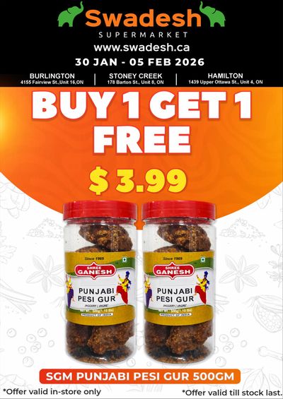 Swadesh Supermarket Flyer January 30 to February 5