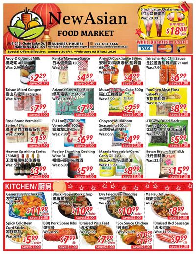 New Asian Food Market Flyer January 30 to February 5