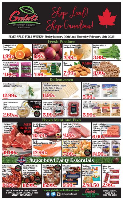 Galati Market Fresh Flyer January 30 to February 12