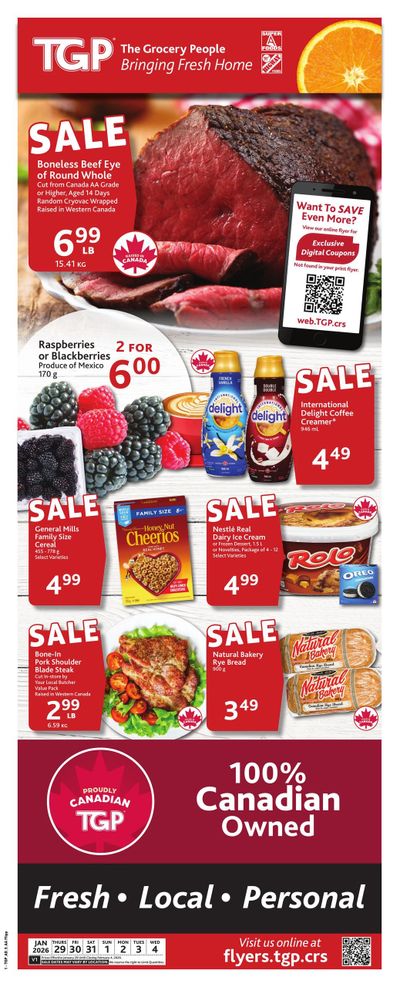 TGP The Grocery People Flyer January 29 to February 4