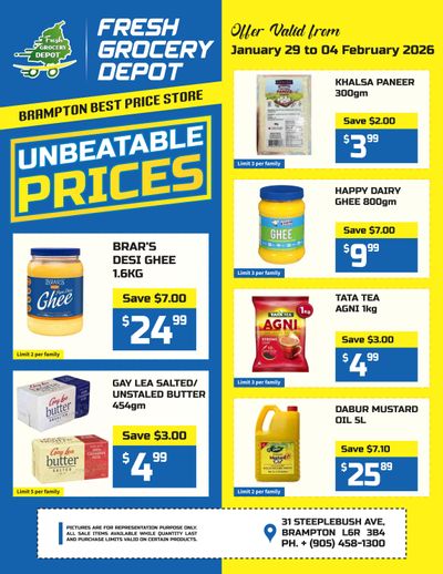 Fresh Grocery Depot Flyer January 29 to February 4