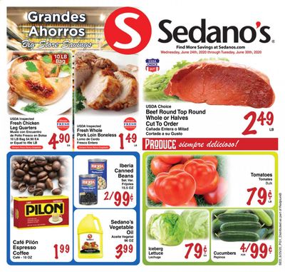 Sedano's Weekly Ad & Flyer June 24 to 30