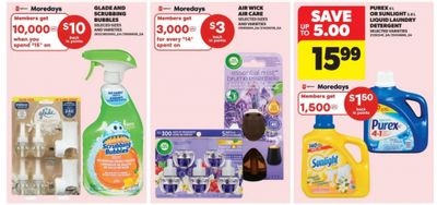 Real Canadian Superstore Ontario: Get 10,000 PC Optimum Points When You Spend $15 on Glade and Scrubbing Bubbles