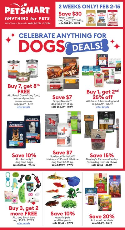 PetSmart Flyer February 2 to March 1