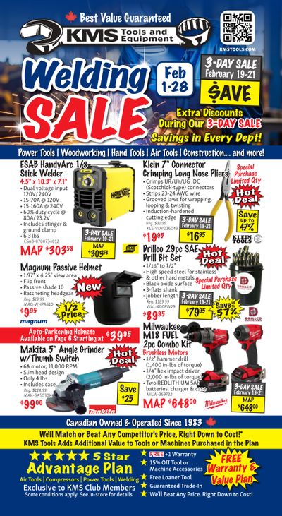 KMS Tools and Equipment Flyer February 1 to 28