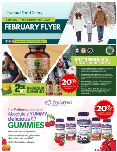 Natural Food Pantry Flyer February 1 to 28