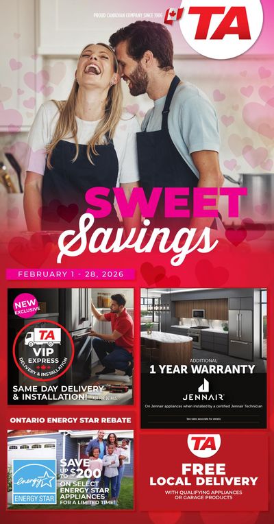 TA Appliances Flyer February 1 to 28