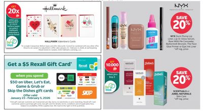 Rexall Canada: Get A $5 Rexall Gift Card When You Spend $50 on Uber, Let’s Eat, Game & Grub, or Skip The Dishes Gift Cards