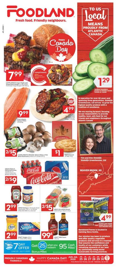 Foodland (Atlantic) Flyer June 25 to July 1