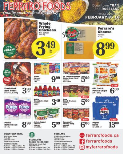 Ferraro Foods Bi-Weekly Flyer February 3 to 16