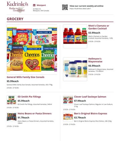 Kudrinko's Flyer February 3 to 16
