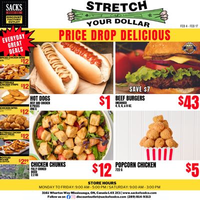 Sacks Food Co. Flyer February 4 to 17