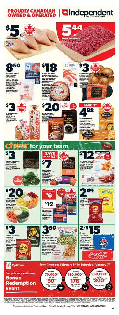 Independent Grocer (Atlantic) Flyer February 5 to 11