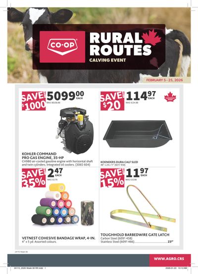 Co-op (West) Rural Routes Flyer February 5 to 25
