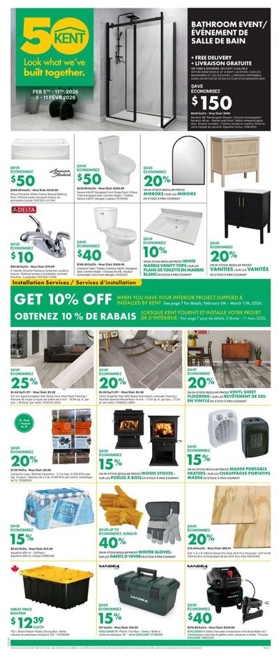 Kent Building Supplies Flyer February 5 to 11