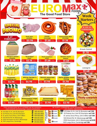 EuroMax Foods Bi-Weekly Flyer February 4 to 17