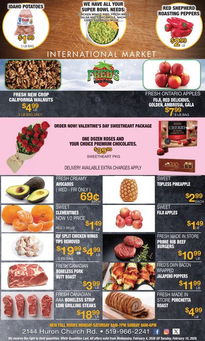 Fred's Farm Fresh Flyer February 4 to 10