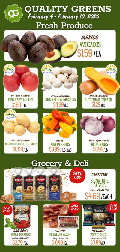 Quality Greens Flyer February 4 to 10