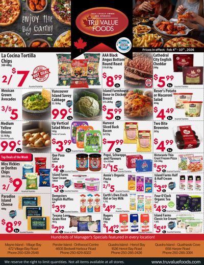 Tru Value Foods Flyer February 4 to 10
