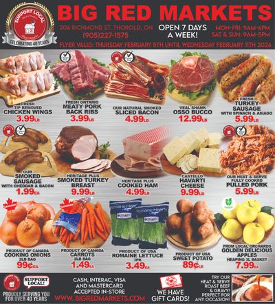 Big Red Markets Flyer February 5 to 11