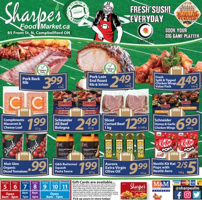 Sharpe's Food Market Flyer February 5 to 11