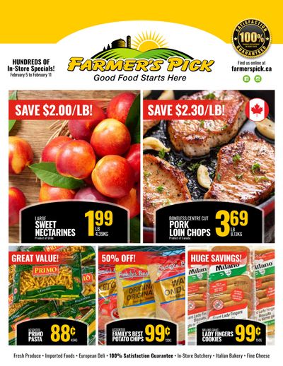 Farmer's Pick Flyer February 5 to 11