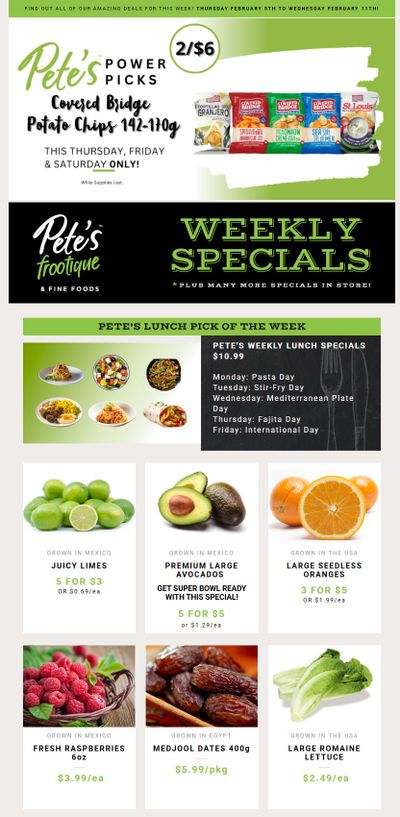 Pete's Fine Foods Flyer February 5 to 11
