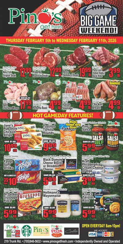 Pino's Flyer February 5 to 11