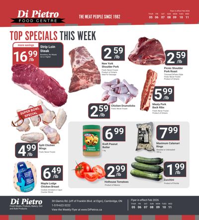 Di Pietro Food Centre Flyer February 5 to 11